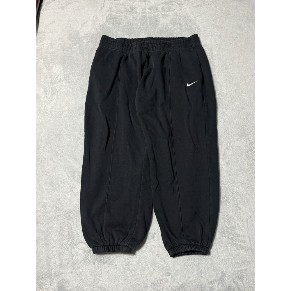 Nike Sportswear Trend Jogger Womens 2X Black Fleece DH1045 Logo Tapered